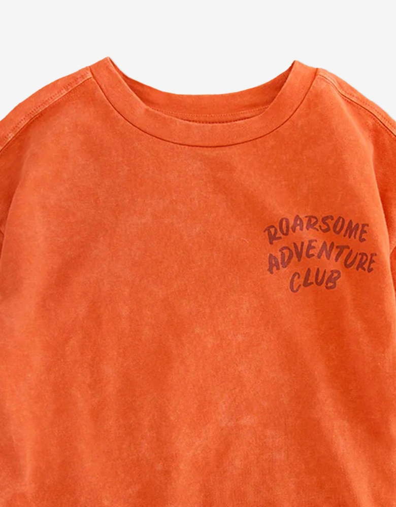 Boys Cub The Lion Adventure Club T-Shirt in Red