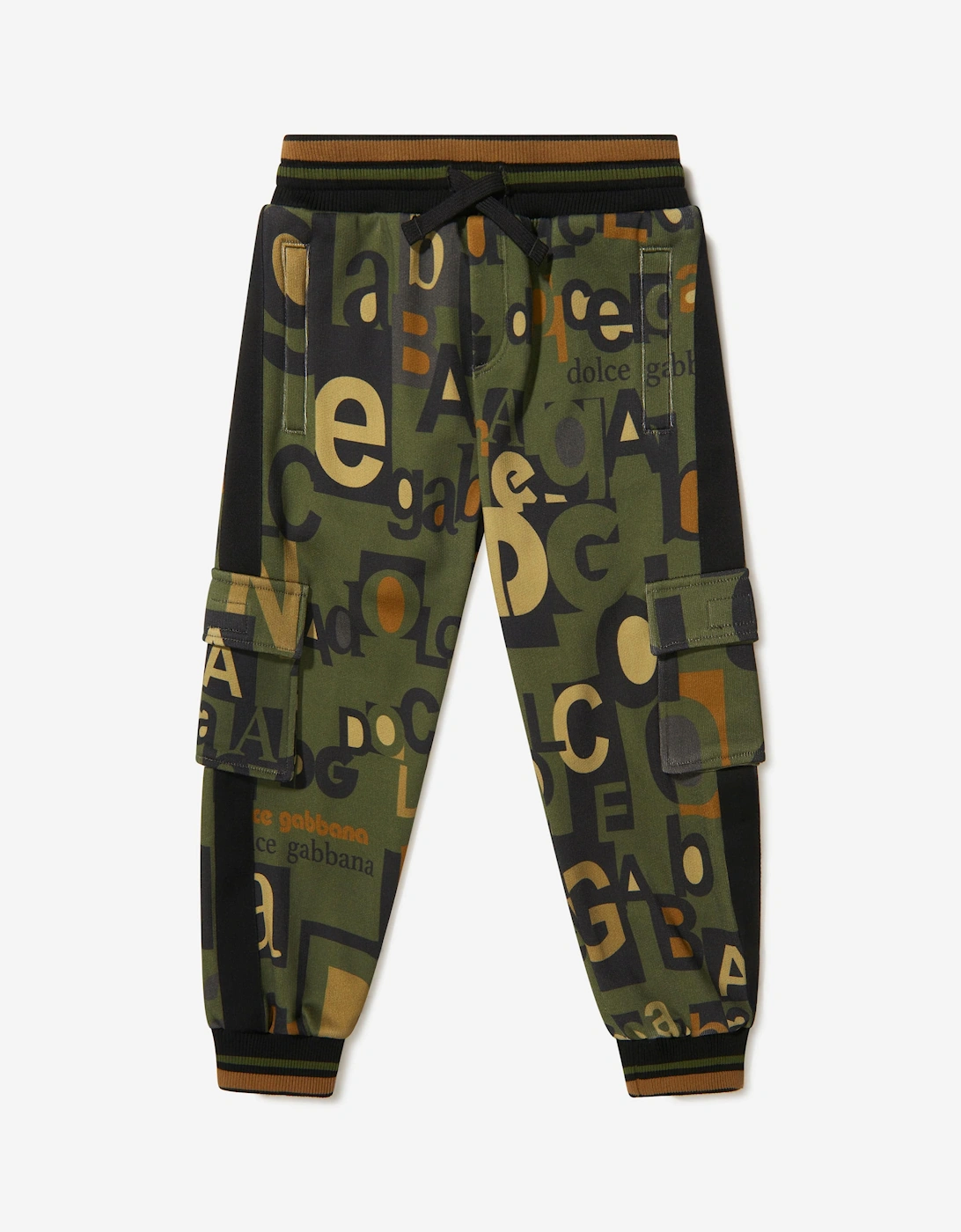 Boys Cotton Logo Miltary Trousers, 5 of 4