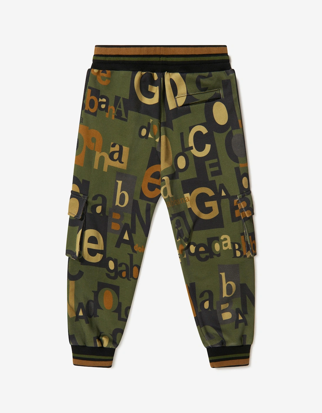 Boys Cotton Logo Miltary Trousers