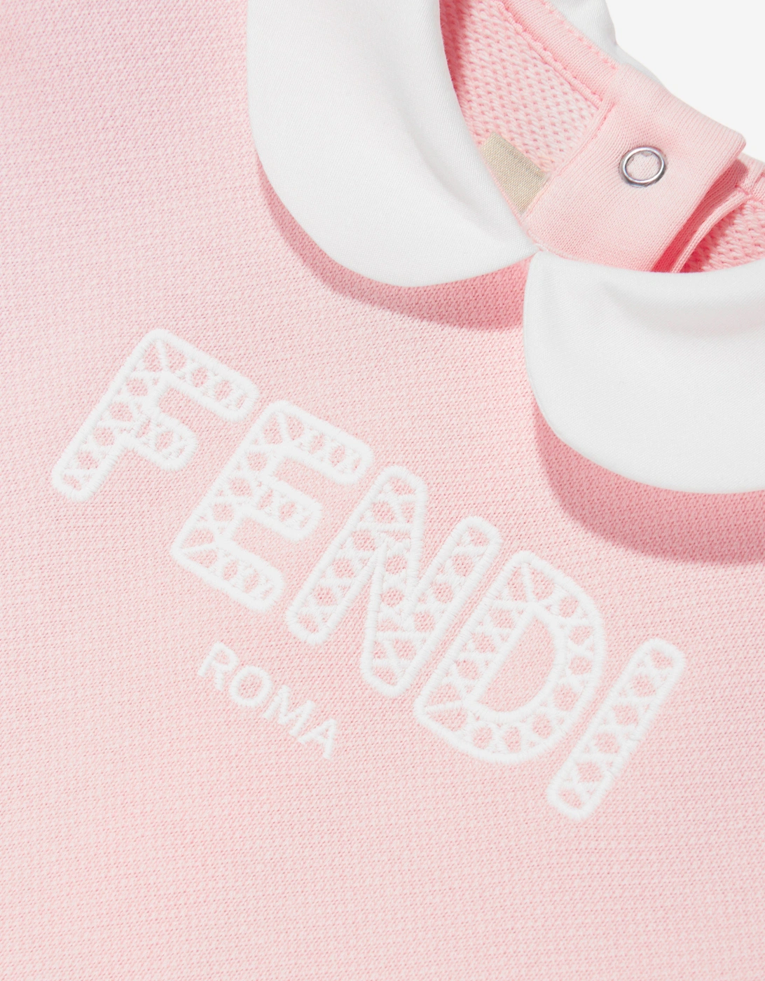 Baby Girls Logo Ruffle Dress in Pink