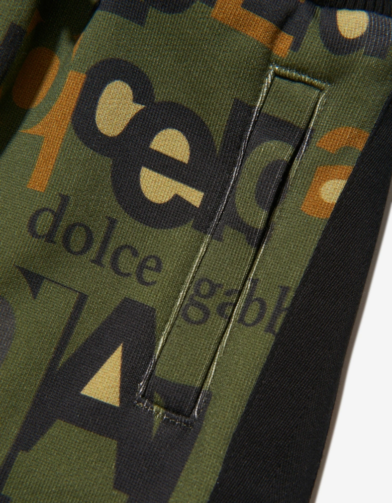 Boys Cotton Logo Miltary Trousers