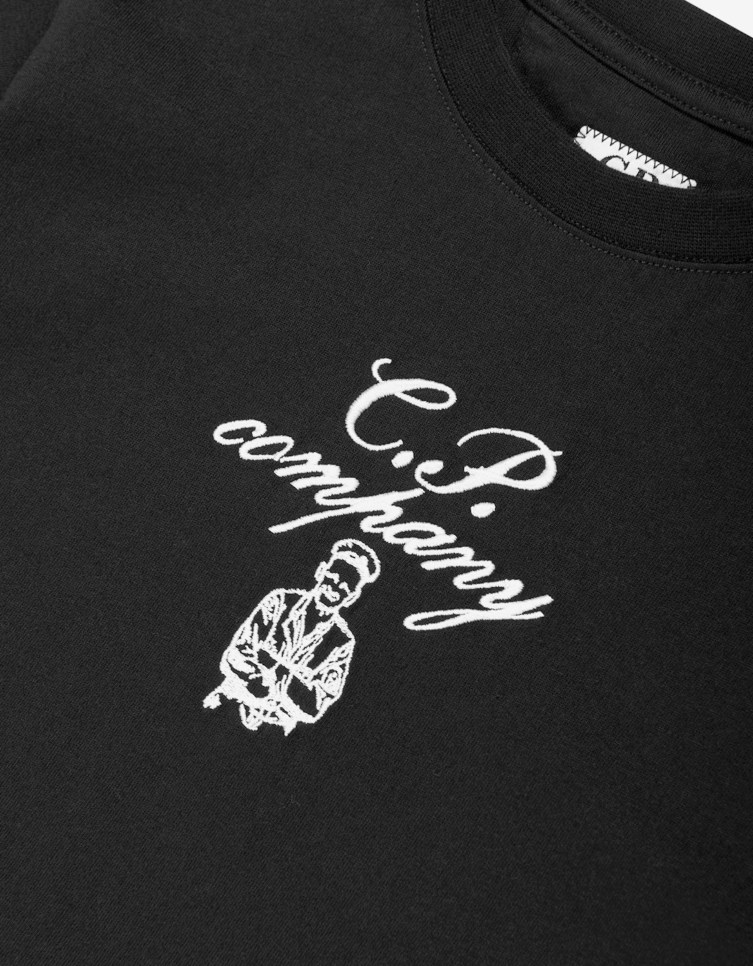 C.P. Company Boys Logo T-Shirt in Black