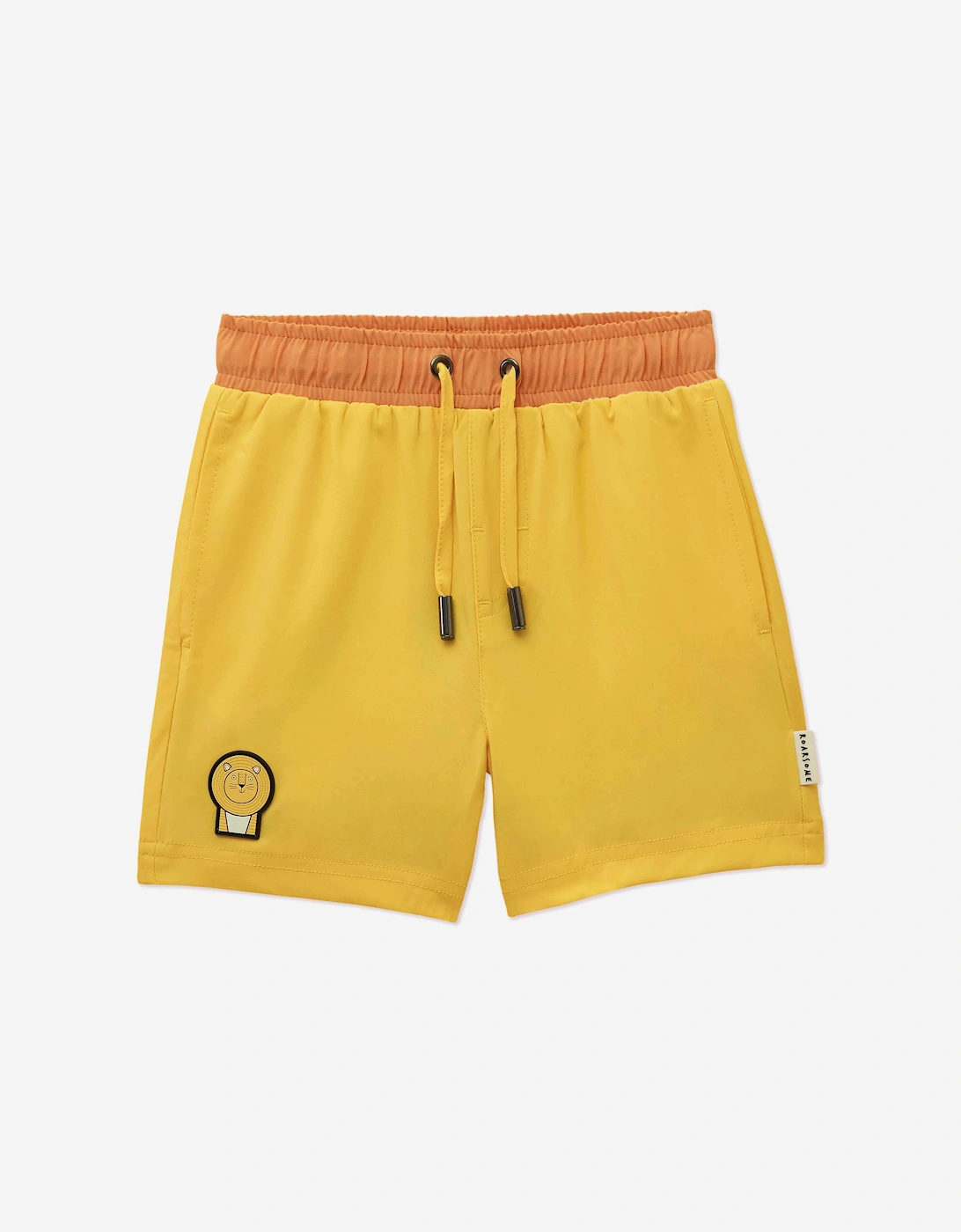Roarsome Boys Yellow Cub The Lion Swim Shorts In (Upf50+) - Size: 2 Years/3 Years Kids