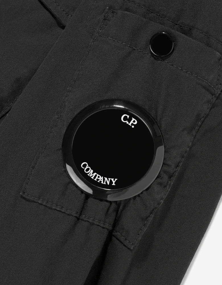 C.P. Company Boys Cotton Pocket Shirt in Black