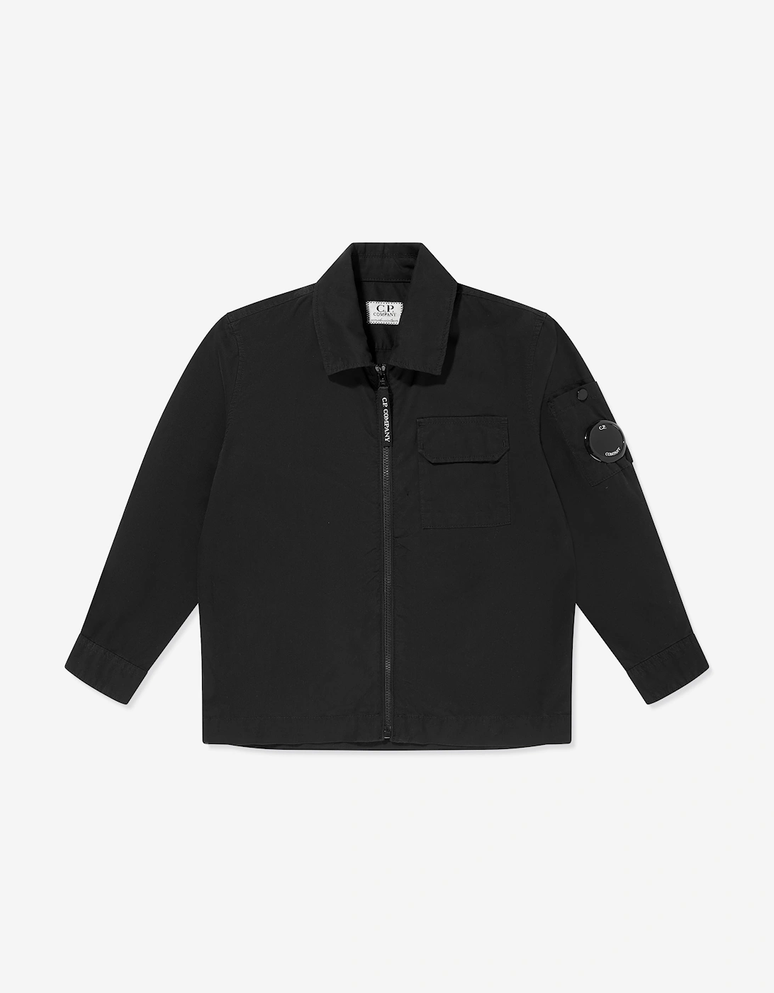 C.P. Company Boys Cotton Pocket Shirt in Black, 5 of 4