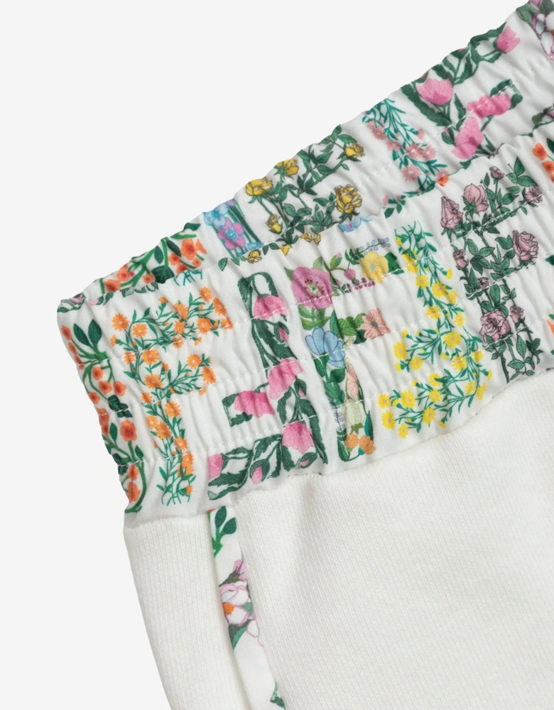 Baby Girls FF Bloom Joggers in White