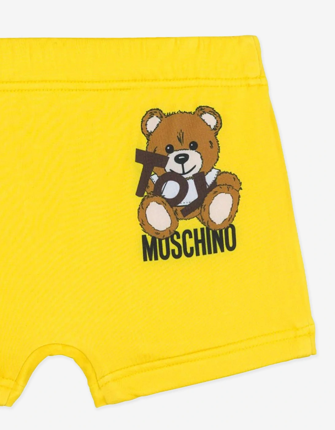 Baby Boys Teddy Logo Swim Shorts in Yellow