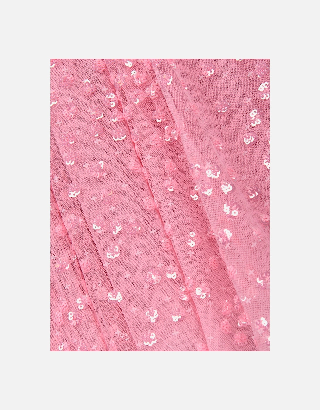 Girls Tulle Leila Cape Dress in Pink