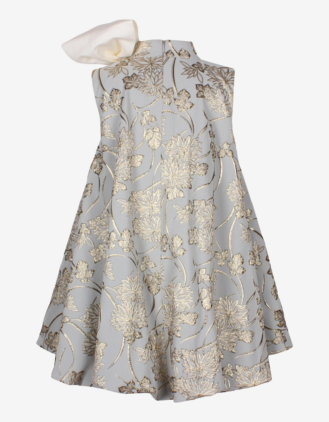 Girls Muffin Vines Jacquard Dress in Blue