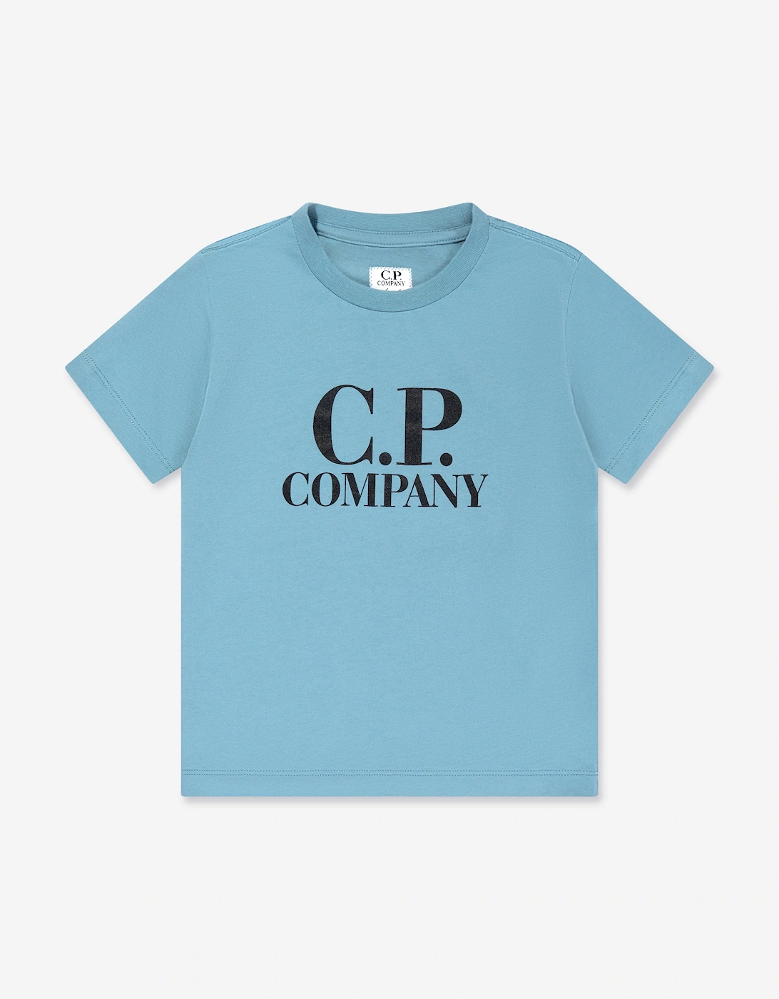 Cp Company Boys Multi 'S C.p. Company Logo Back Goggle T-Shirt In Blue - Size: 8 Years Kids