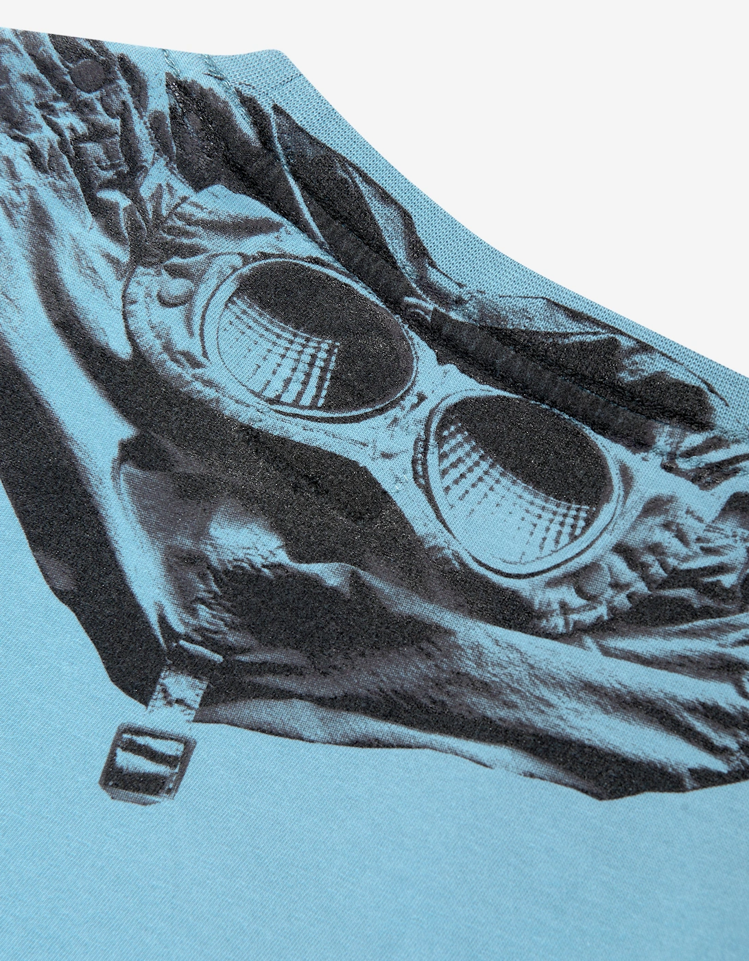 C.P. Company Boys Logo Back Goggle T-Shirt in Blue