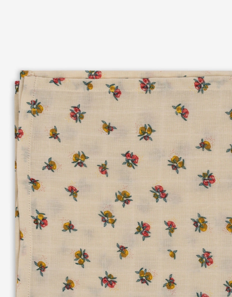 Konges Sløjd Baby Girls Peony Muslin Swaddle in Multicolour (115cm)