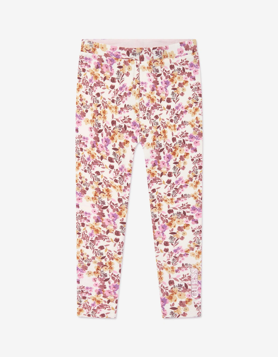 Girls Reversible Leggings in Pink