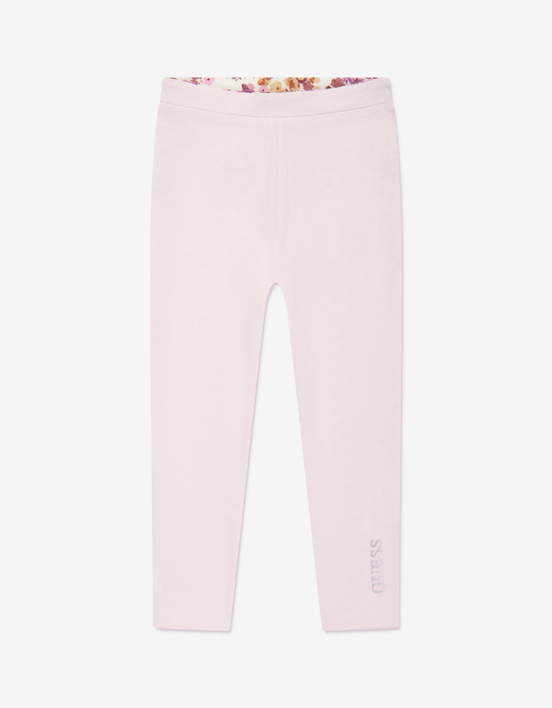 Girls Reversible Leggings in Pink