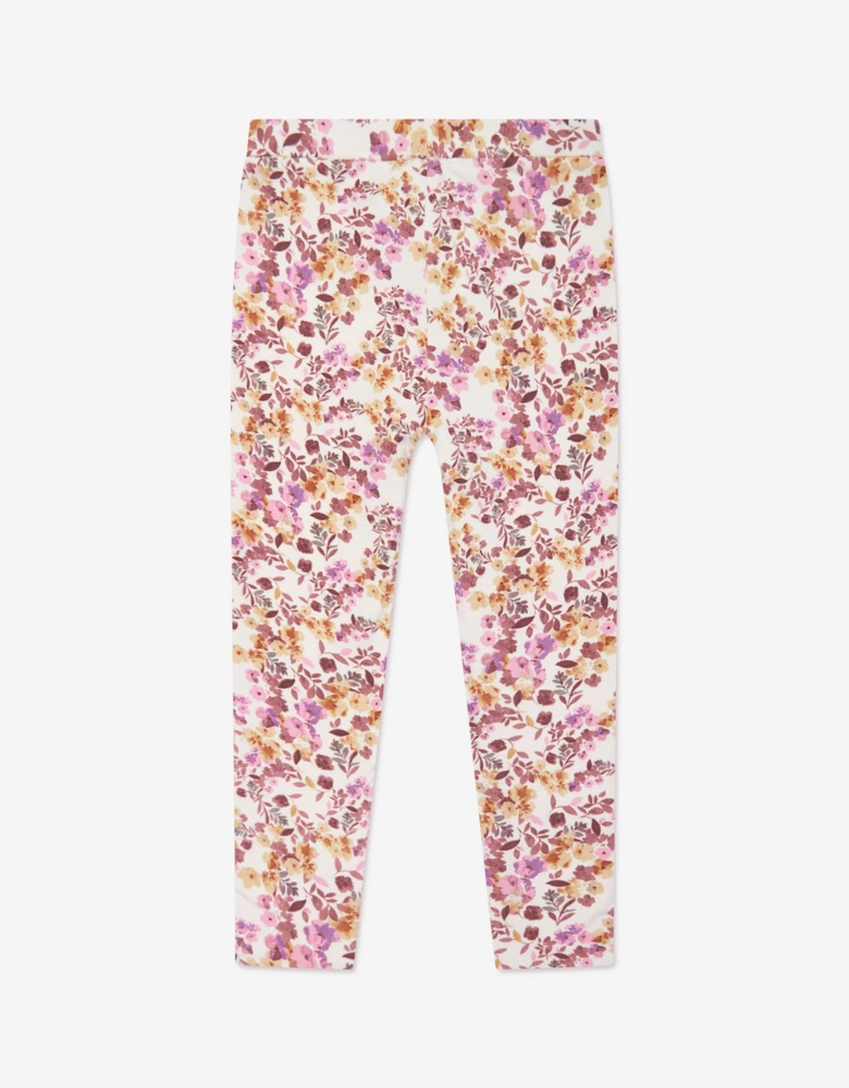 Girls Reversible Leggings in Pink