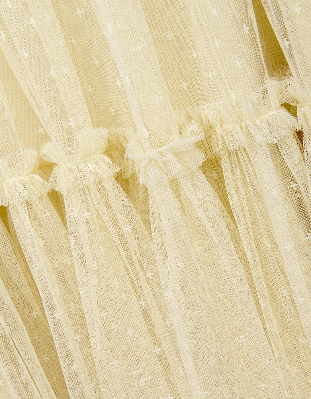 Girls Tulle Florine Bodice Dress in Yellow