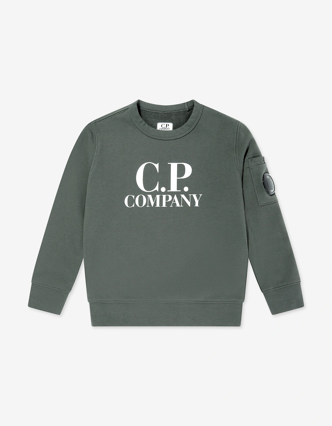 Cp Company Boys Grey 'S C.p. Company Logo Sweatshirt In - Size: 6 Years Kids