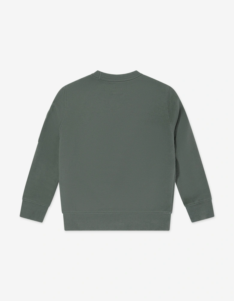 C.P. Company Boys Logo Sweatshirt in Grey