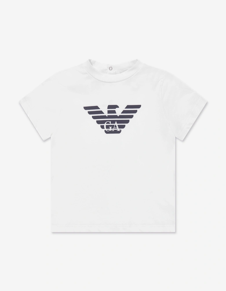 Baby Boys Logo T-Shirt in White