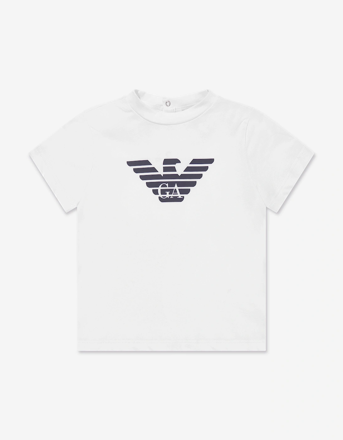 Baby Boys Logo T-Shirt in White, 5 of 4