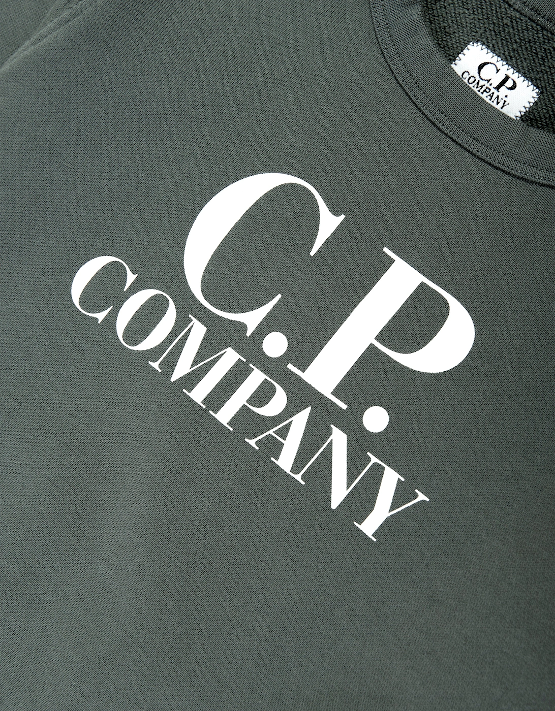 C.P. Company Boys Logo Sweatshirt in Grey