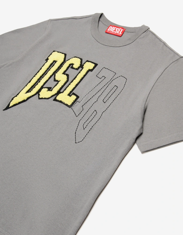 Boys Logo T-Shirt in Grey