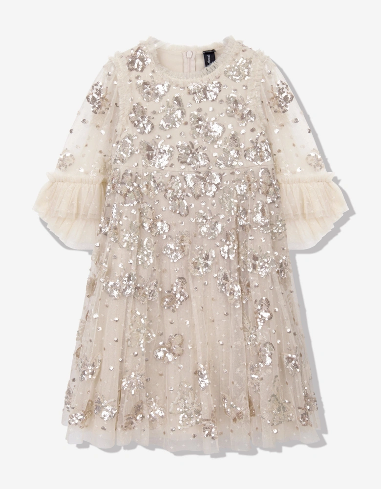 Girls Tulle Papillon Dress in Pink