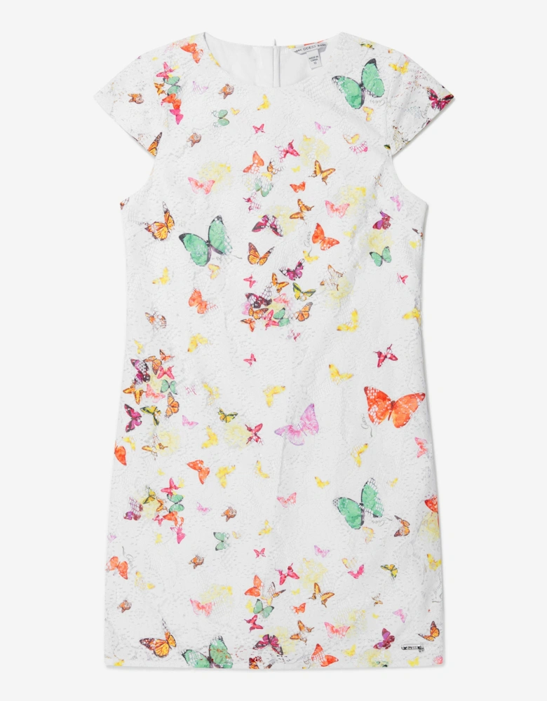 Girls Lace Butterfly Collage Dress