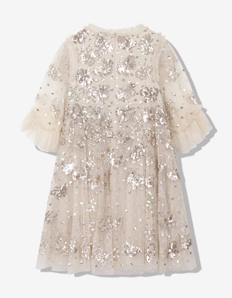 Girls Tulle Papillon Dress in Pink