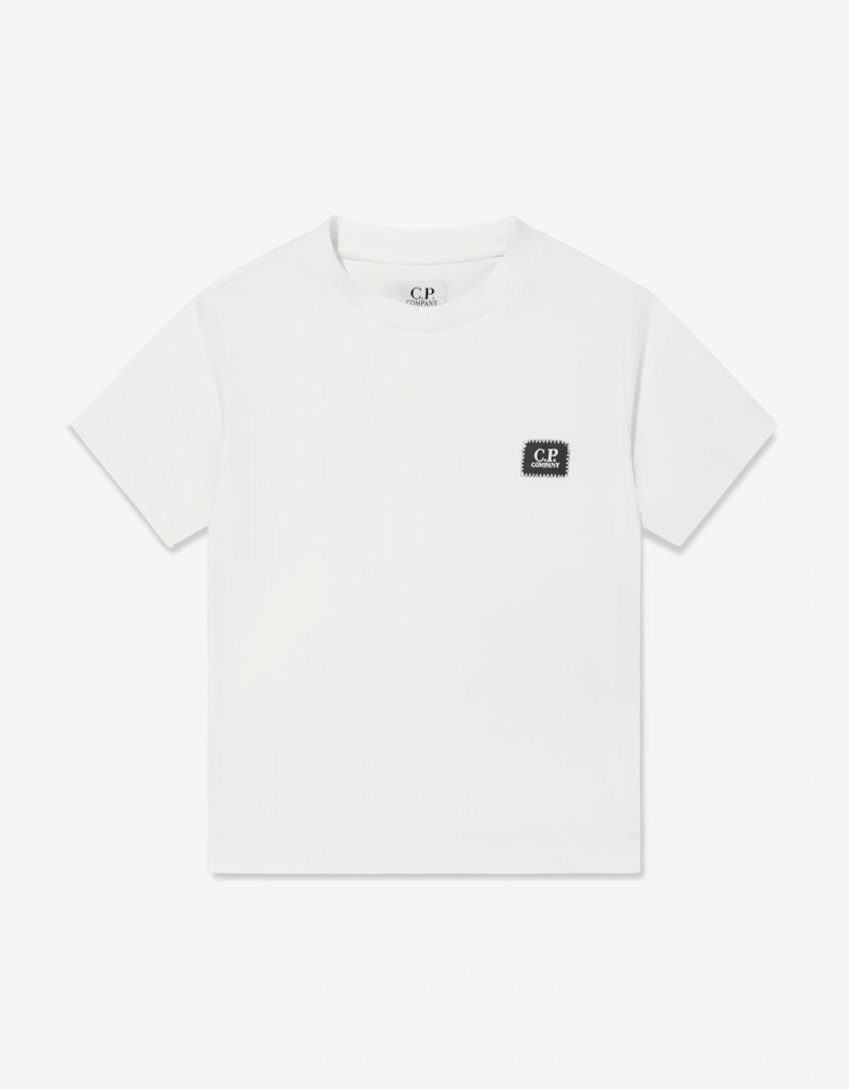 C.P. Company Boys Logo T-Shirt in Ivory