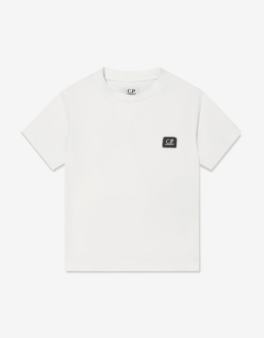 C.P. Company Boys Logo T-Shirt in Ivory, 5 of 4