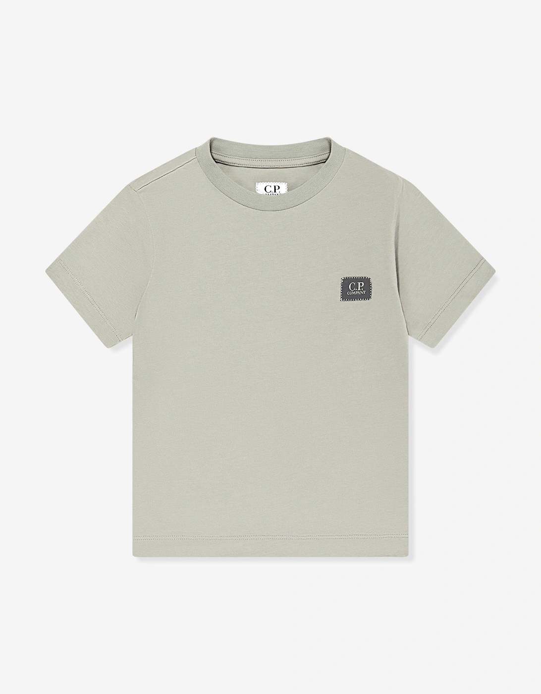 Boy's C.P. Company Boys Logo T-Shirt in Grey - Size: 14 years