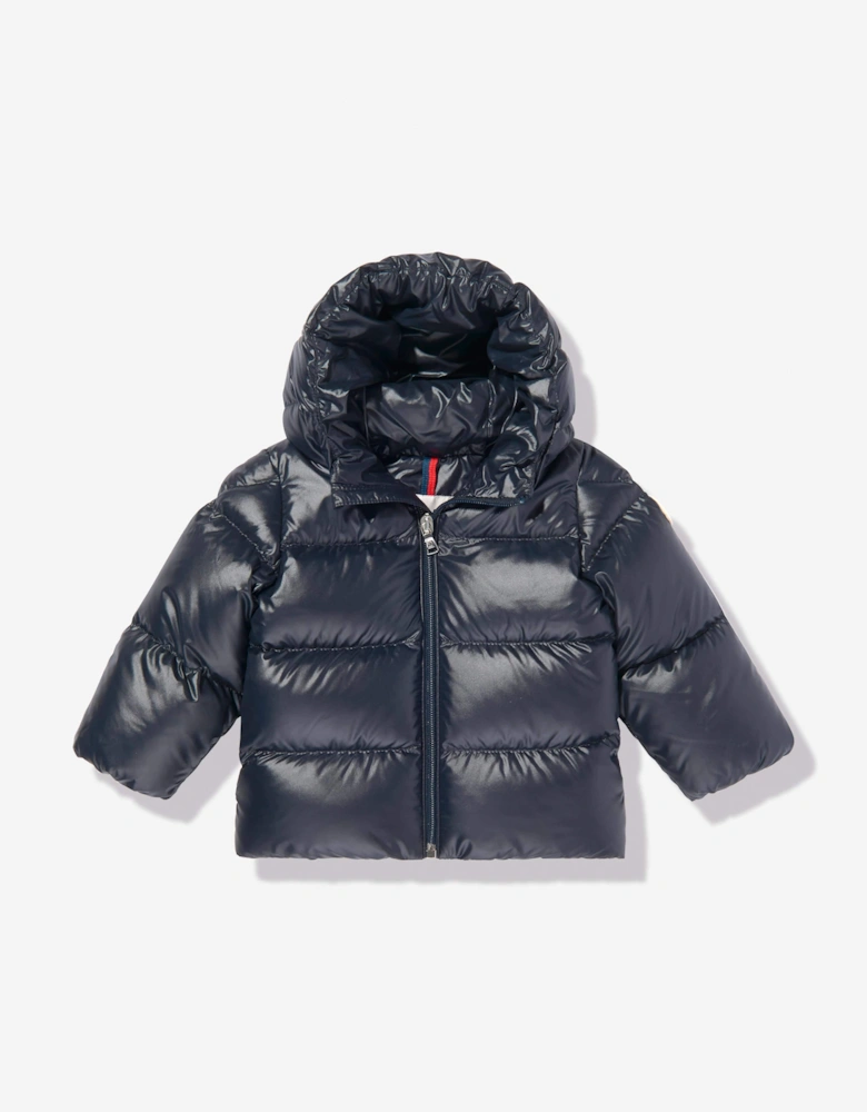 Baby Down Padded Snowsuit in Navy