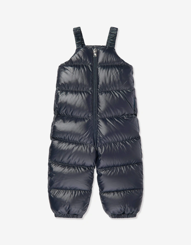 Baby Down Padded Snowsuit in Navy