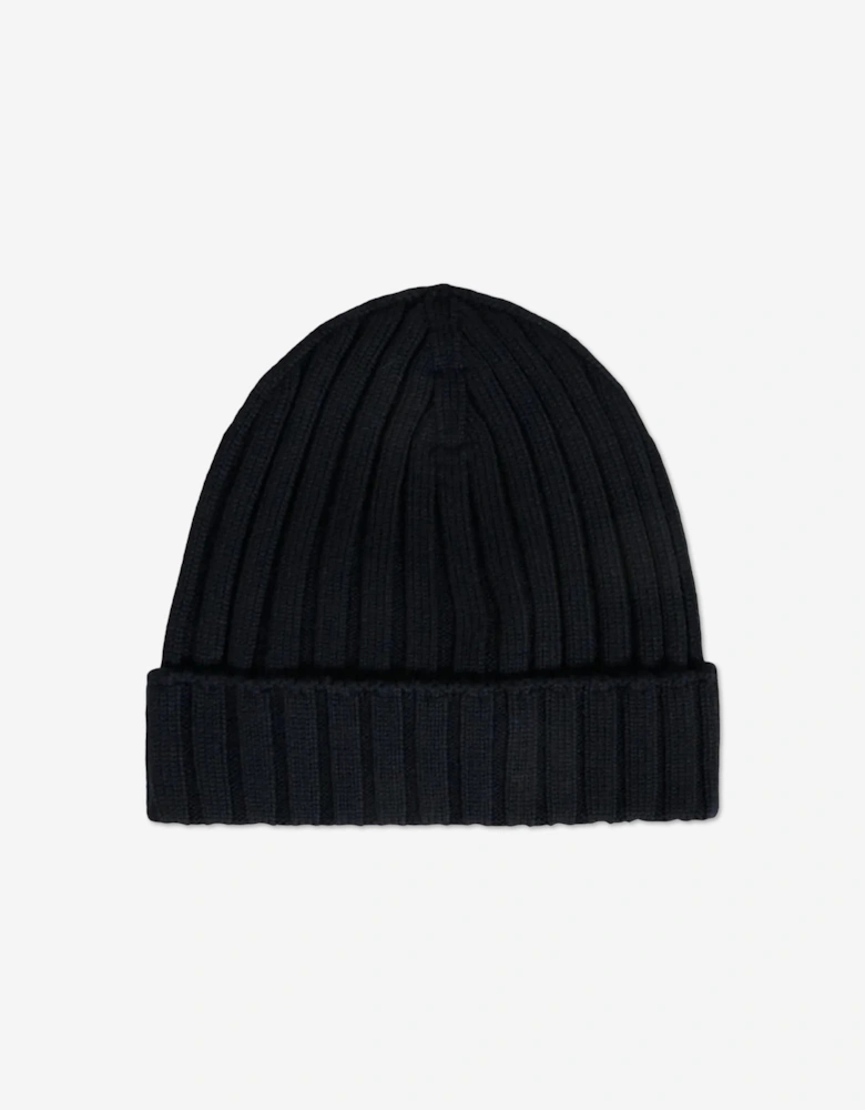 Baby Wool Beanie Hat in Navy