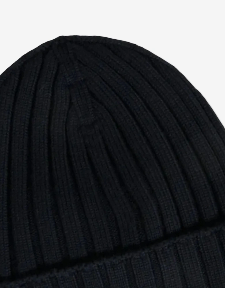 Baby Wool Beanie Hat in Navy