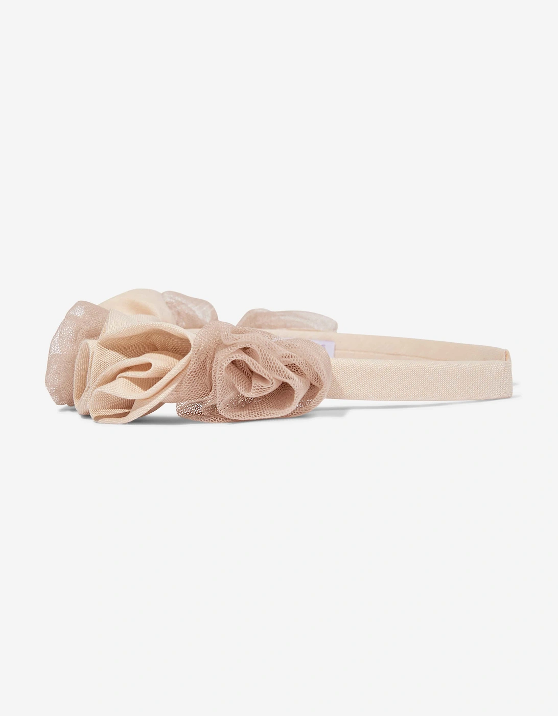 Girls Ring On Roses Headband in Beige