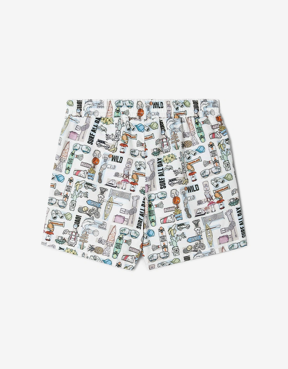 Baby Boys FF Logo Shorts in White