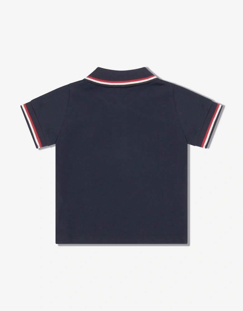 Baby Boys Logo Polo Shirt in Navy
