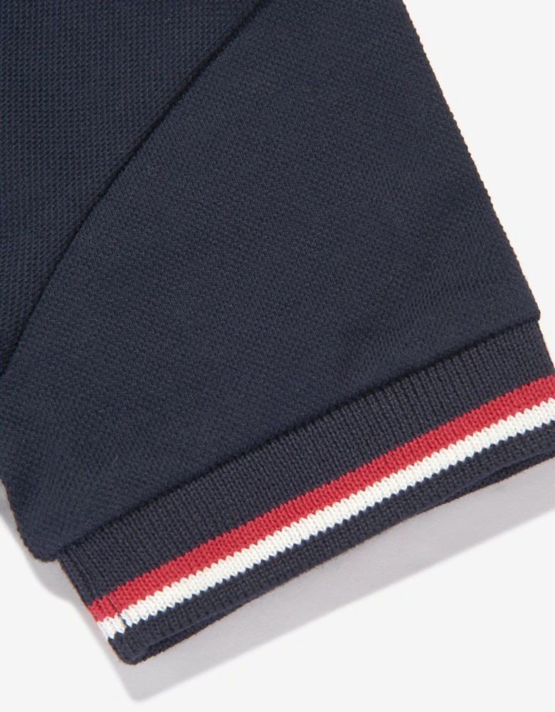 Baby Boys Logo Polo Shirt in Navy