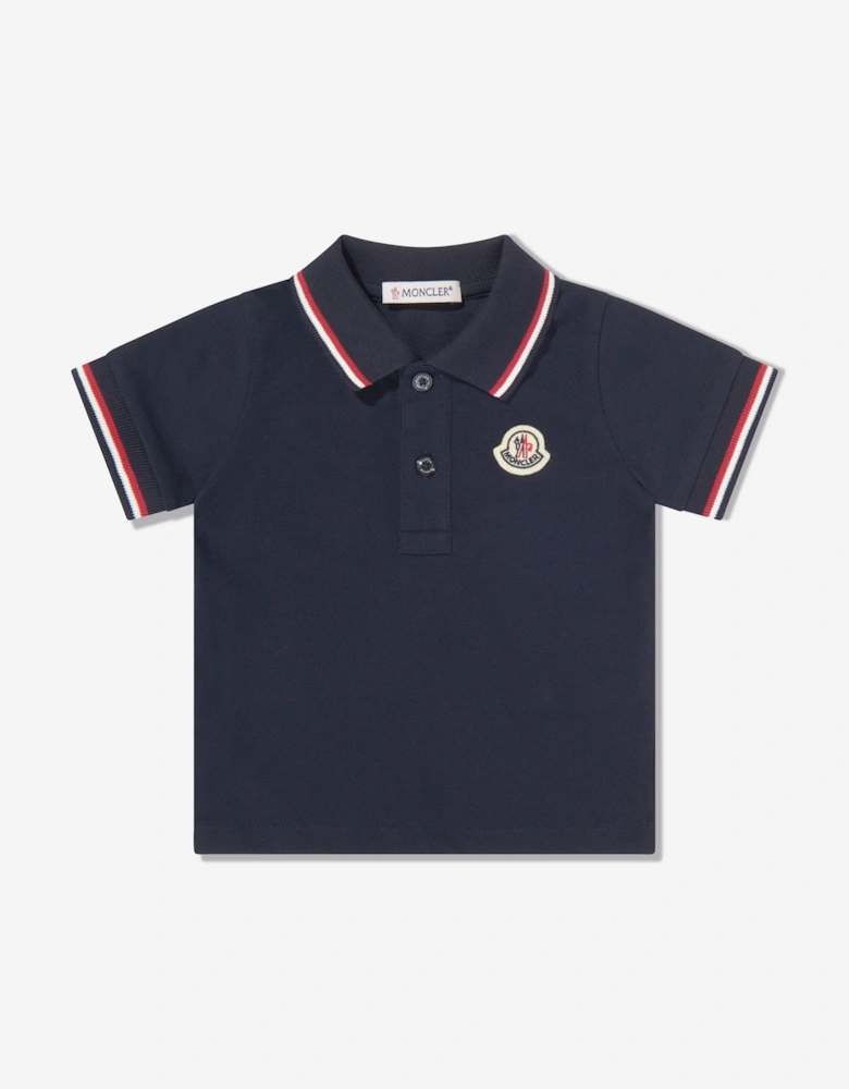 Baby Boys Logo Polo Shirt in Navy