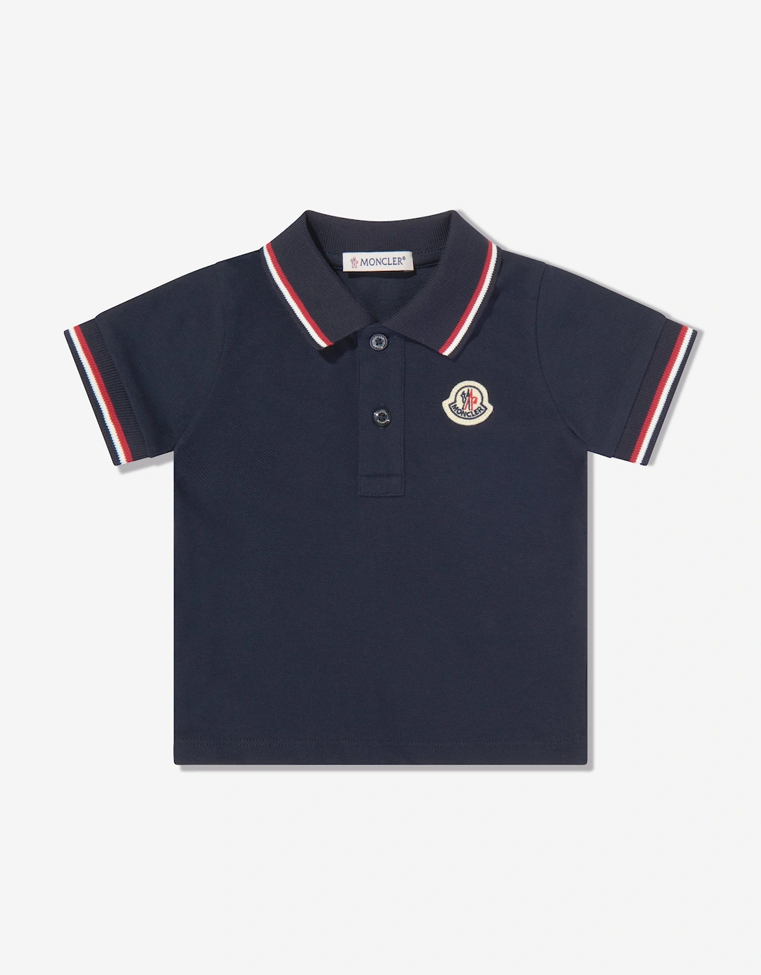Baby Boys Logo Polo Shirt in Navy, 5 of 4