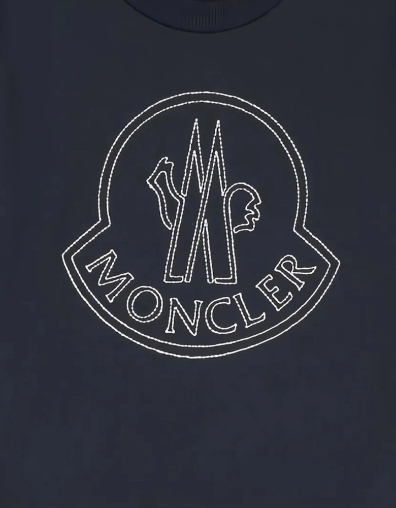 Baby Boys Logo Sweatshirt in Navy