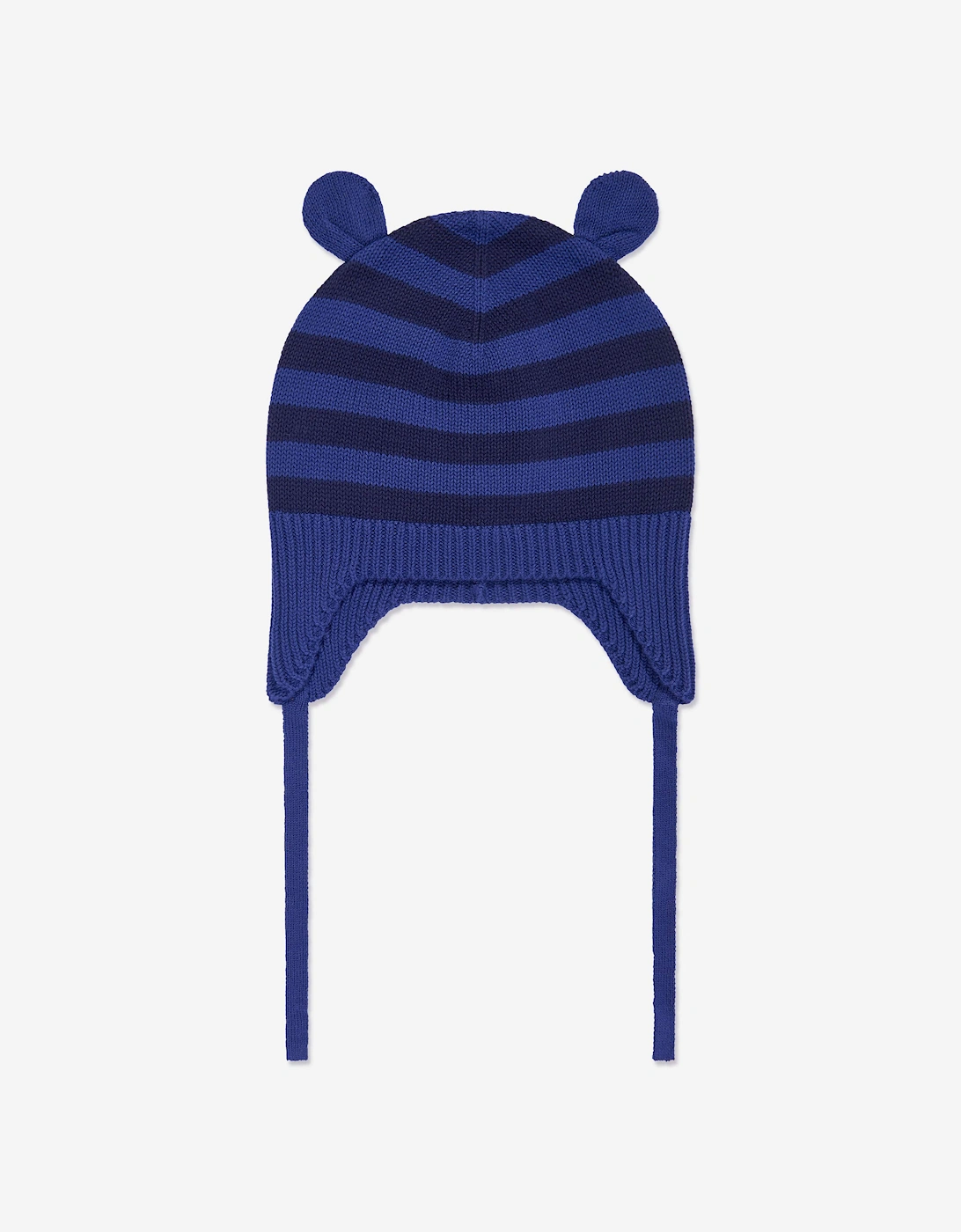 Baby Boys Damson Knit Hat With Ears in Blue, 5 of 4