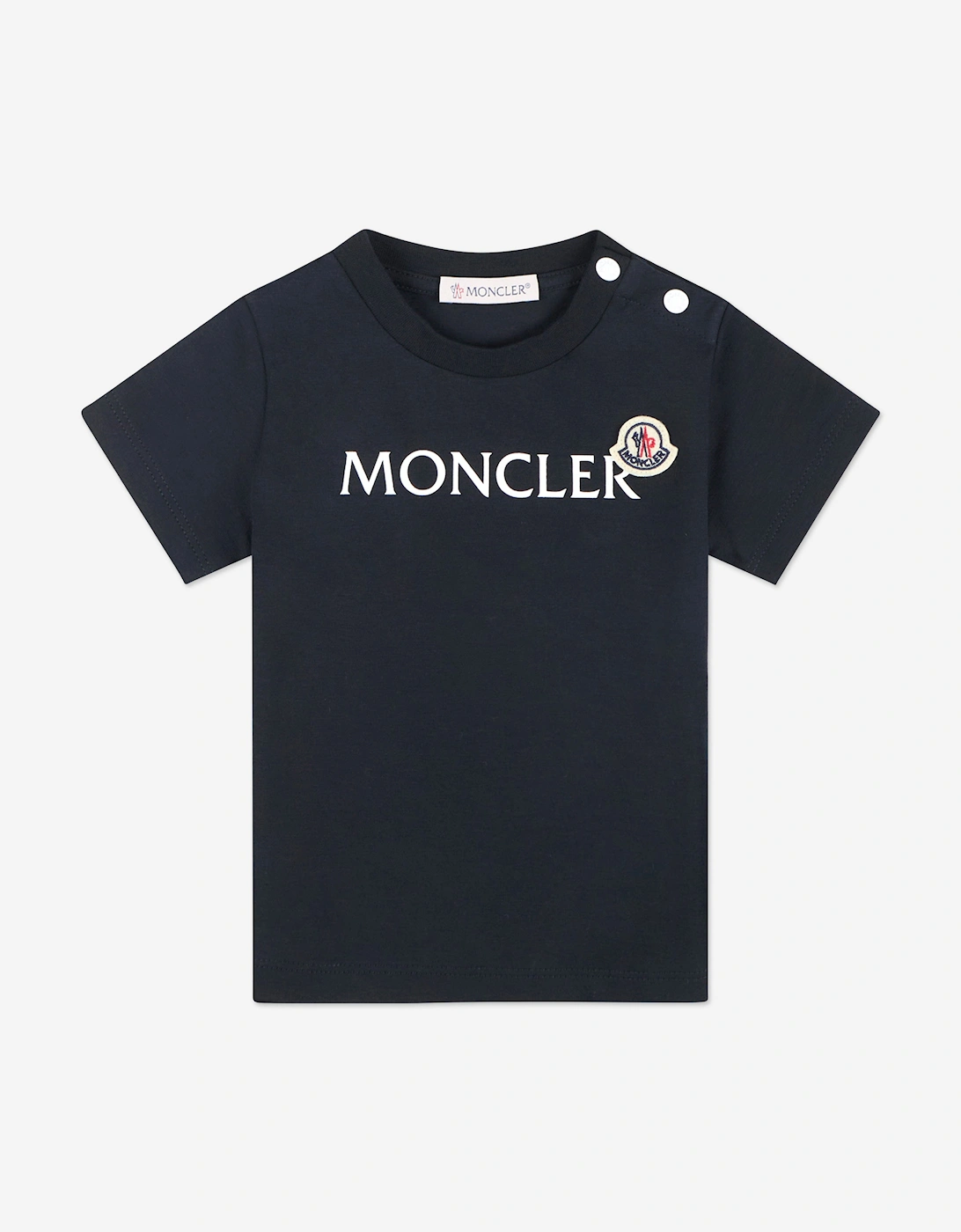 Baby Boys Logo T-Shirt in Navy, 5 of 4