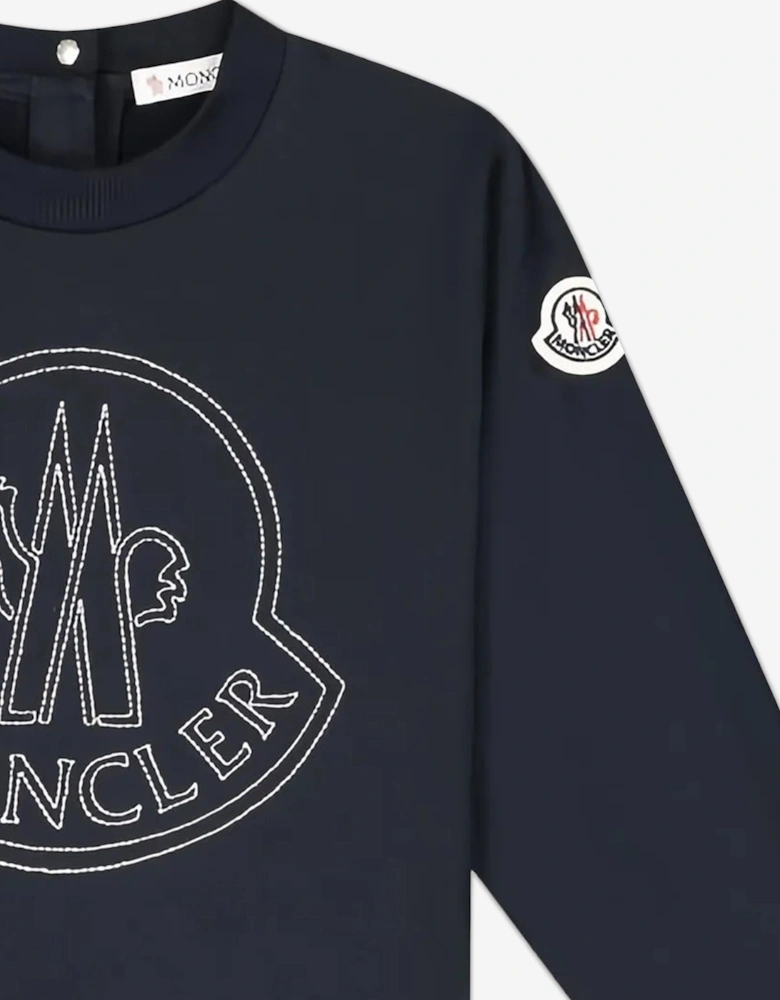 Baby Boys Logo Sweatshirt in Navy