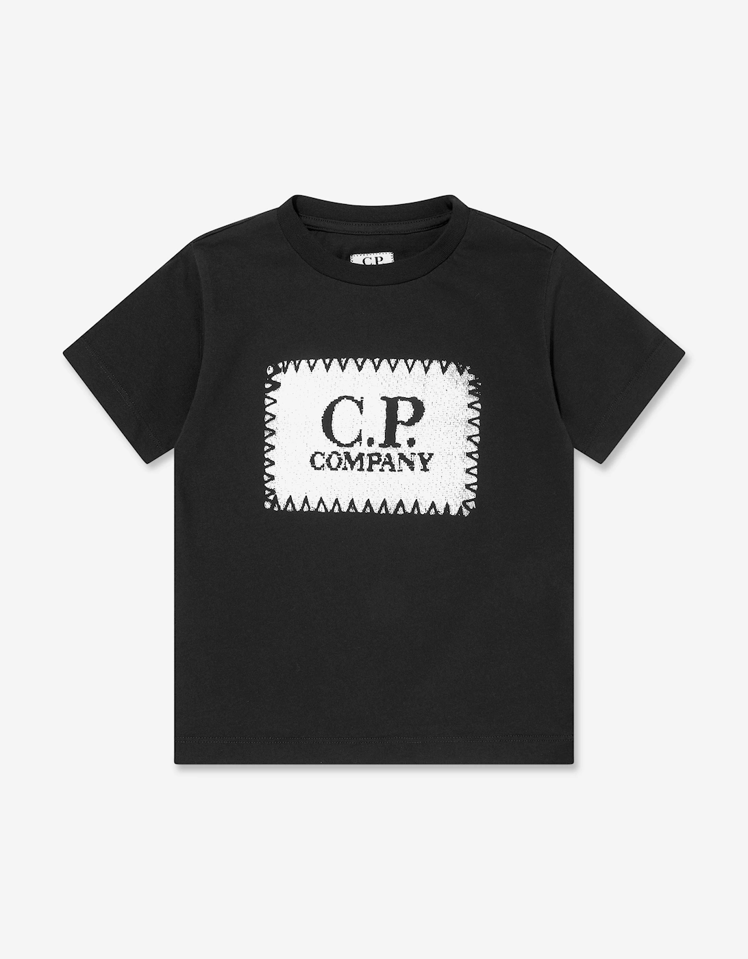 Boy's C.P. Company Boys Logo T-Shirt in Black - Size: 6 years