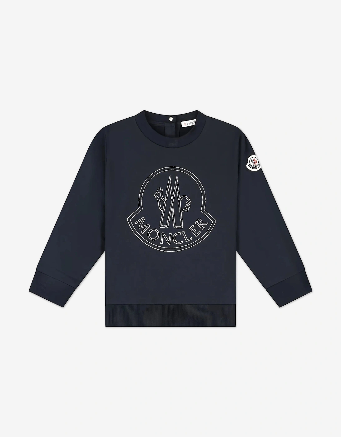 Baby Boys Logo Sweatshirt in Navy, 5 of 4