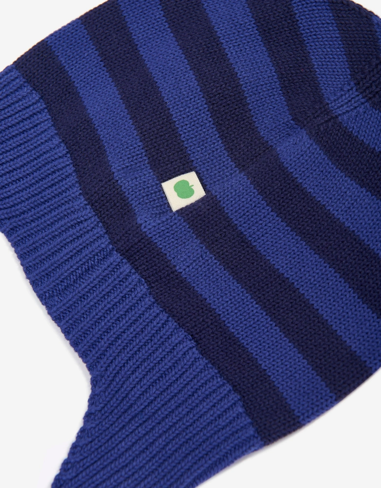 Baby Boys Damson Knit Hat With Ears in Blue
