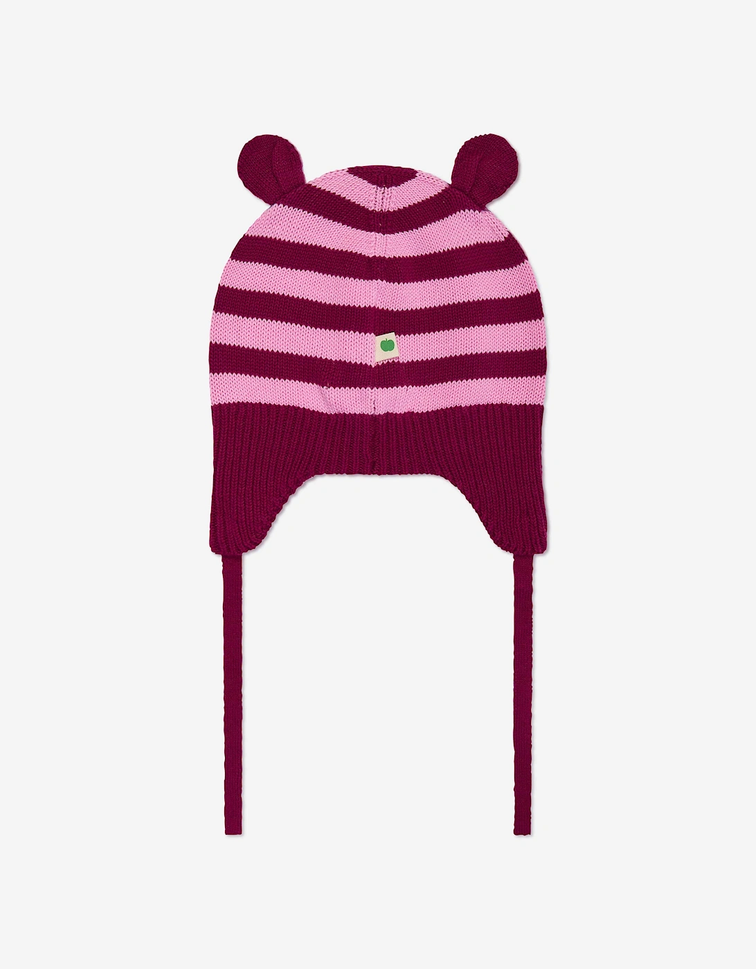 Baby Girls Damson Knit Hat With Ears in Purple